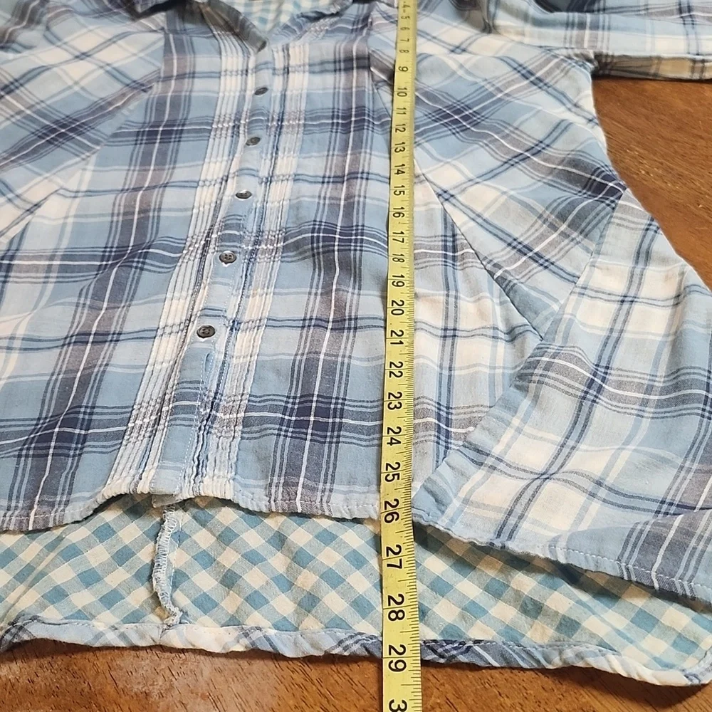 Sundance flannel shirt size M Patchwork Cotton